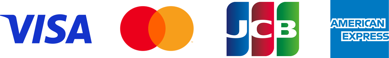 各種クレジットカードでの支払いを扱っています